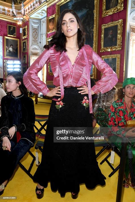 miriam leone gucci sfilata|Miriam Leone attends the Gucci Cruise 2018 fashion show at .